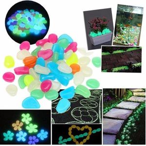Leuke Pebbles Aquarium Stenen Glow in the Dark | Multicolor | Decoratie Aquariumsteentjes - Bodembeddeker - 100 Stuks