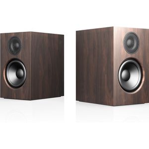 Audio Pro A28 - Boekenplankspeakers - Walnoot - 2x75W Krachtig Geluid - Multiroom Audio - Bluetooth Streaming