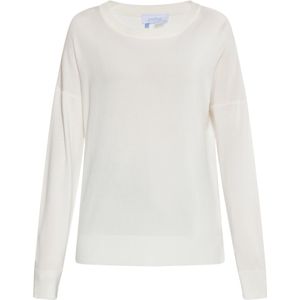 Usha - Fijngebreide Trui - Casual - Ronde Hals - Lange Mouwen - Horizontaal Gestreept