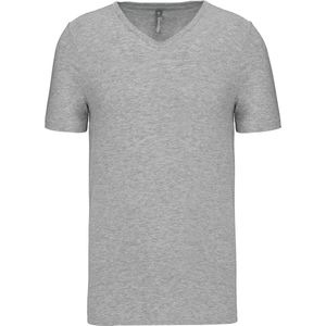 Kariban T-shirt korte mouwen V-hals K3014 - Light grey heather - XXL