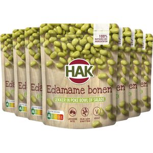 HAK Stazak Edamame bonen - Doos 7x150 gram - Boordevol Proteïne - Vegan - Plantaardig- Vegetarisch - Gemaksgroenten - Groenteconserven