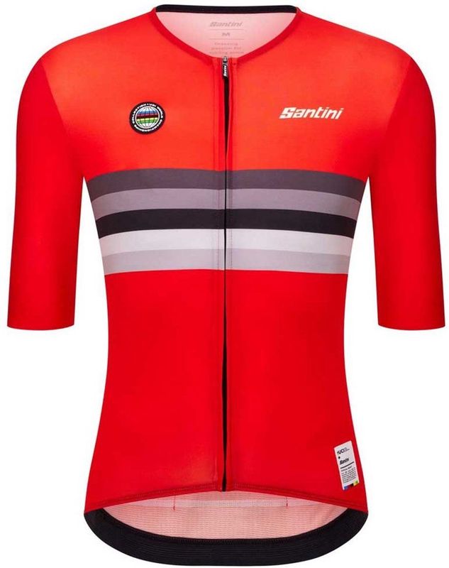 Santini UCI World Champion Jersey Fietsshirt (rood)