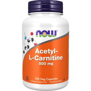 Now Foods - Acetyl-L-Carnitine 500 mg - 100 Vegicaps