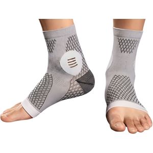 Drukksokken Zonder Tenen Grijs Maat L - Compressie & Comfort