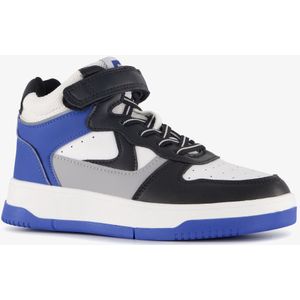 Blue Box hoge jongens sneakers blauw wit - Maat 34 - Uitneembare zool