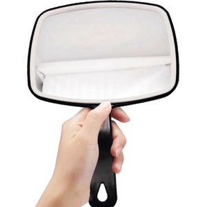 Jumada's Handspiegel - Zwart {Voor Make-up/Scheren/Kammen} - Handig om mee te nemen - 15 x 18,5cm