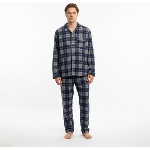 heren pyjama gianvaglia 2503 blauw/grijs XXL