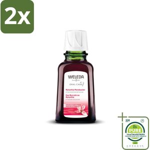 WELEDA - Mondwater geconcentreerd - Ratanhia - 50 ml - Voordeelverpakking - 2 stuks - Mondwater - Tandvlees