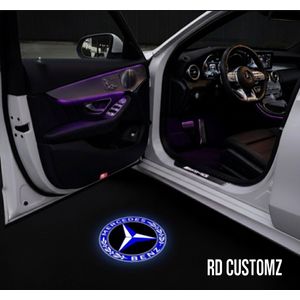 RD Customz® Deurverlichting LED – Plug & Play – Geschikt voor Mercedes (A-Klasse, B-Klasse, C-Klasse, E-Klasse, M-Klasse, GLA, GLC, GLS, GLE, G-Klasse) – Set van 2