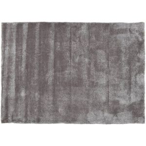 Vercai Rugs Shadow Collectie - Hoogpolig Vloerkleed - Zacht Tapijt voor Woonkamer - Polyester - Taupe - 60x110 cm
