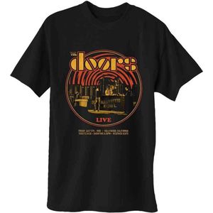 The Doors - 68 Retro Circle Heren T-shirt - S - Zwart