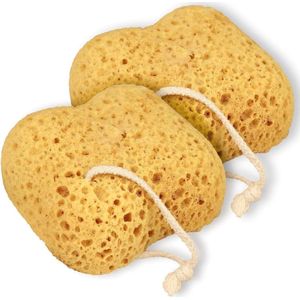 Bad spons voor zachte en grondige reiniging - Set van 2 - Voor mannen en vrouwen