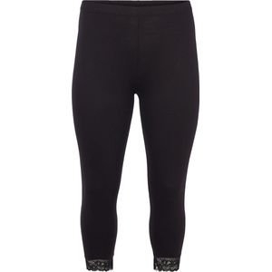 ZIZZI LEGGINGS 3/4 LACE Dames Legging - Black - Maat XL (54-56)