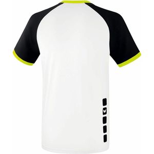 Erima Zenari 3.0 SS Shirt Heren  Sportshirt - Maat L  - Mannen - wit/zwart/geel