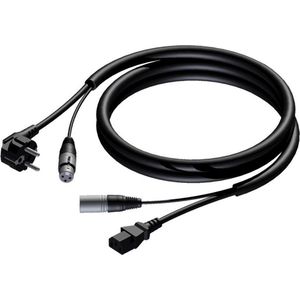 Procab CAB400 XLR (m) - XLR (v) signaal en voedingskabel (3x 1,00mm2) - 10 meter