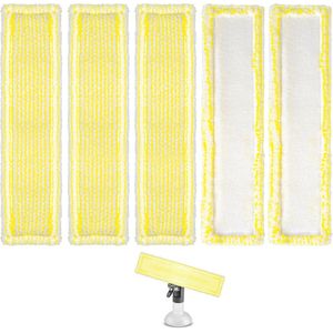 Microvezel Wisserovertrek Set - 5 Stuks Geschikt voor Raamreiniging - Ideaal voor Vloeren