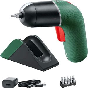 Home en Garden Accuschroevendraaier IXO Set met Micro USB Oplaadstation en Kabel 6e Generatie Groen Variabele Toerentalregeling Amazon Editie in Kartonnen Doos