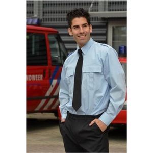 Heren Pilot Shirt 10 Stuks - Lange mouw - Licht Blauw - 4XL (47/48)