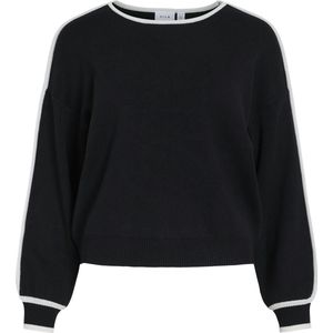 Vila - Viloca O-Neck L/S Stripe Knit Top - Dames - Regular Fit