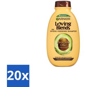 20 x Garnier Loving Blends Avocado Olie en Shea Boter Shampoo 300 ml - Avocado Olie - Shea Boter - Zeer Droog Haar - Pluizig Haar - Intensieve Voeding