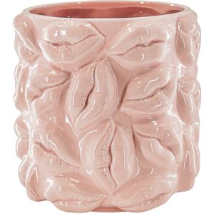 Housevitamin - Planten Pot - Licht Roze - Keramiek - 17,5x17,5x17,5cm
