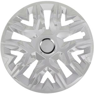 Universele wieldoppen 15'' NRM Perfecto zilver gelakt - 4 stuks