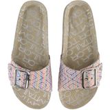 TOM TAILOR - 5390340033 - Damessandalen - Blue Multi - Kurk Materiaalmix