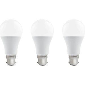 VITO LED Lamp A60 B22 - 15W (vervangt 100W) - 1395lm - 6400K - 220-240V - Ø50mm - Energiezuinig - 3 stuks