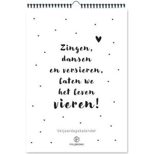 Fyllbooks Verjaardagskalender Zingen, dansen en versieren - Quotes