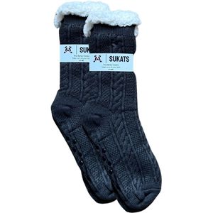 BLACK FRIDAY - Sukats® Huissokken - Homesocks - Maat 41-46 - Antislip sokken - Fluffy Sokken - Heren Huissokken - Slofsokken - Variant 56 - Meerdere Maten en Varianten - Verwarmde Sokken