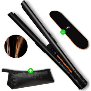 LETO Stijltang - Drogen en stijlen in 1 - Stoomstijltang - Steampod - Airstyler - Fohnborstel - Fohn - Straightener