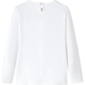 Kindershirt lange mouwen ecru - Maat 116