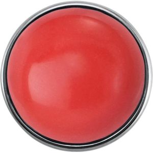 Quiges - Dames Click Button Drukknoop 18mm Rood - EBCM210