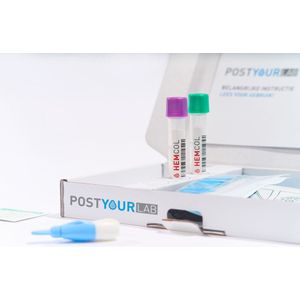 PostYourLab Gezondheidstest - Laboratoriumtest - Hormonen vrouw test - Bepaling: AMH, FSH, LH, Totaal testosteron, TSH