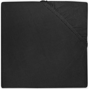Jollein - Baby - Hoeslaken Wieg Jersey (Zwart) - Katoen - Hoeslaken Wieg - 40/50x80/90cm