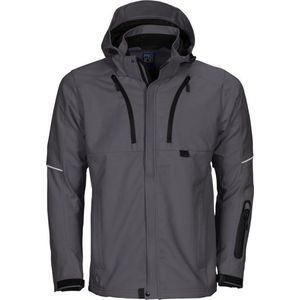 Projob 3406 Softshell jas - 3 lagen - Grijs - XL - Powered by Craft