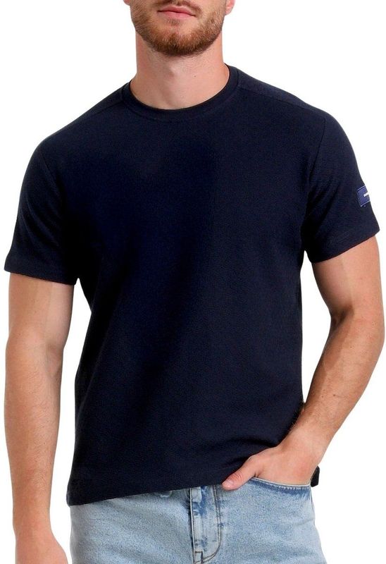 Gabbiano - Shirt - Navy - Heren - Regular Fit