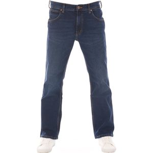 Wrangler Heren Jeans Broeken Jacksville bootcut Fit Blauw 36W / 34L Volwassenen Denim Jeansbroek