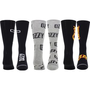 Ozzy Osbourne - Ozzy Osbourne Assorted Crew Socks 3 Pack (one Size - EU 40-46)