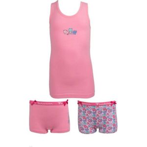 Ondergoed set - Rainbow Cat, Friends - meisjes - Kinder - Peuter/Kleuter-Tiener -Fuchsia - maat 104/110