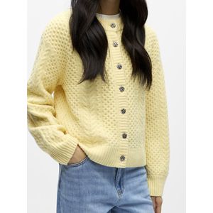 OBJECT - OBJDEBBIE LO KNIT CARDIGAN 143 - 23048324 - Sunlight