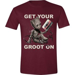 Marvel Baby Groot – Guardians of the Galaxy - Get you're Groot on rood Heren T-shirt S