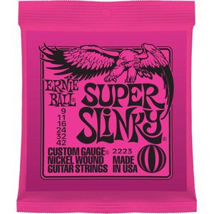 Ernie Ball Super Slinky 2223 - Gitaarsnaren voor elektrisch gitaar .009 - .042