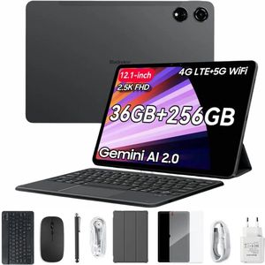 Blackview MEGA 3 Tablet Sets - Android 15 - 4G LTE+WiFi - 12.1 Inch - 36GB RAM - 256GB - Dual 4G LTE - 8800mAh - 13MP+50MP Camera - Grijs