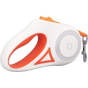 Intrekbare Huisdierlijn met Helder LED-licht Extra Sterk Knoopvrij met Aanraakbediening Rempauzeslot voor Huisdieren (Type 3)