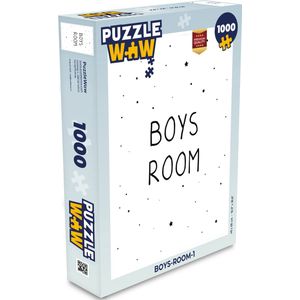 Puzzel Quotes - Boys room - Spreuken - Jongens - Kind - Legpuzzel - Puzzel 1000 stukjes volwassenen