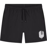 Ballin Amsterdam - Grunge Logo Swim Shorts - Zwart - Heren Regular Fit Swimwear