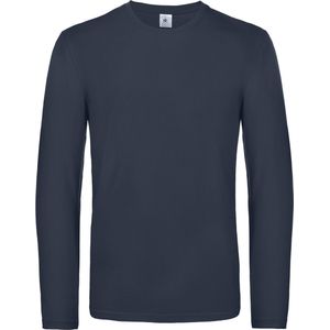 B&C #E190 Men's T-shirt long sleeve CGTU07T - Navy - L