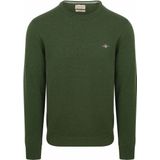 Gant - Pullover - Mosgroen - Lamswol