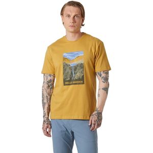 Helly Hansen - Massif Graphic - T-shirt - Geel - Korte Mouwen